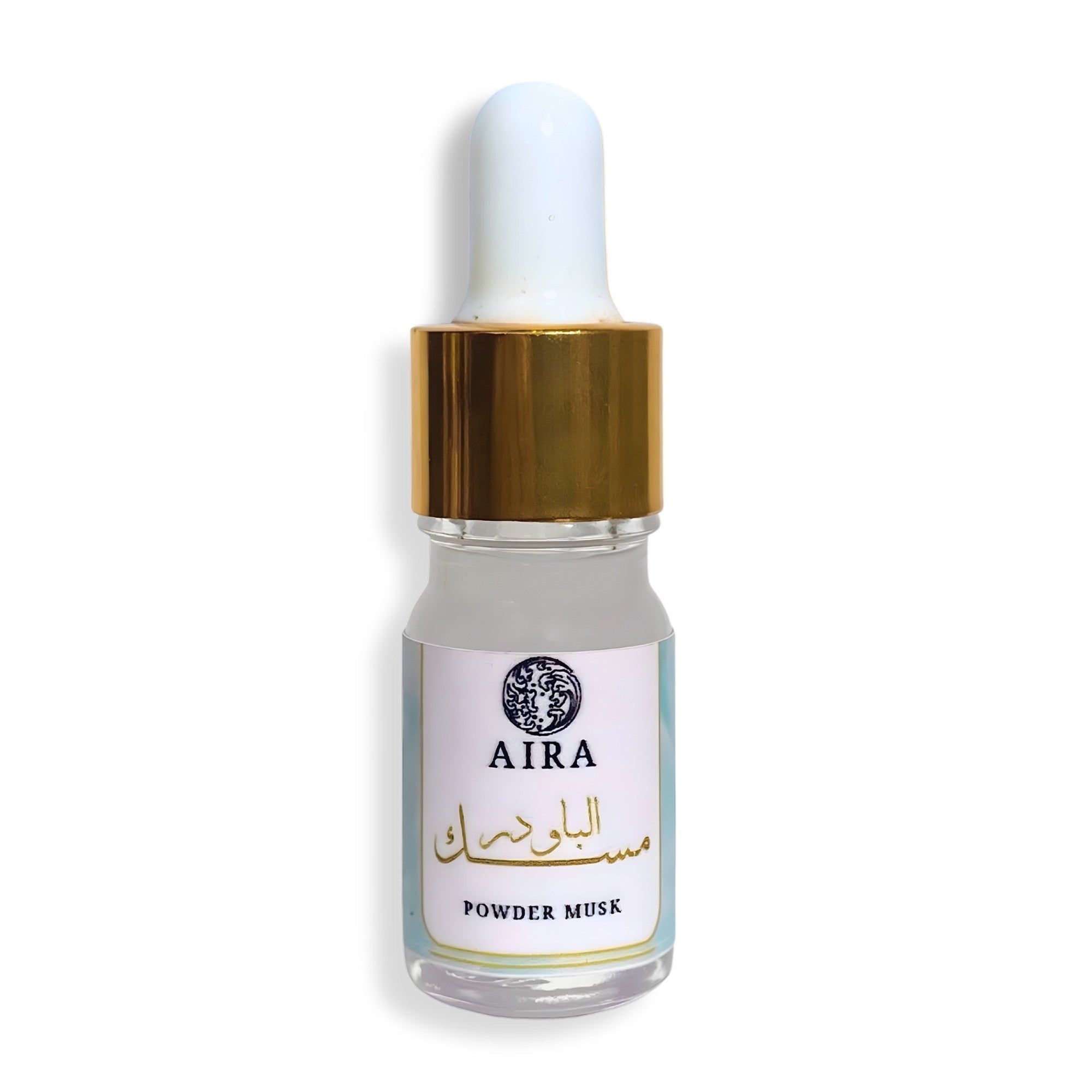 Aira Powder Musk dropper bottle on a white background