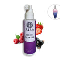 Aira Moon Sparkle hair mist bottle with fruit illustrations on a white background