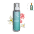 Aira Hidden Garden body splash bottle with floral elements on a white background Gucci flora dupe