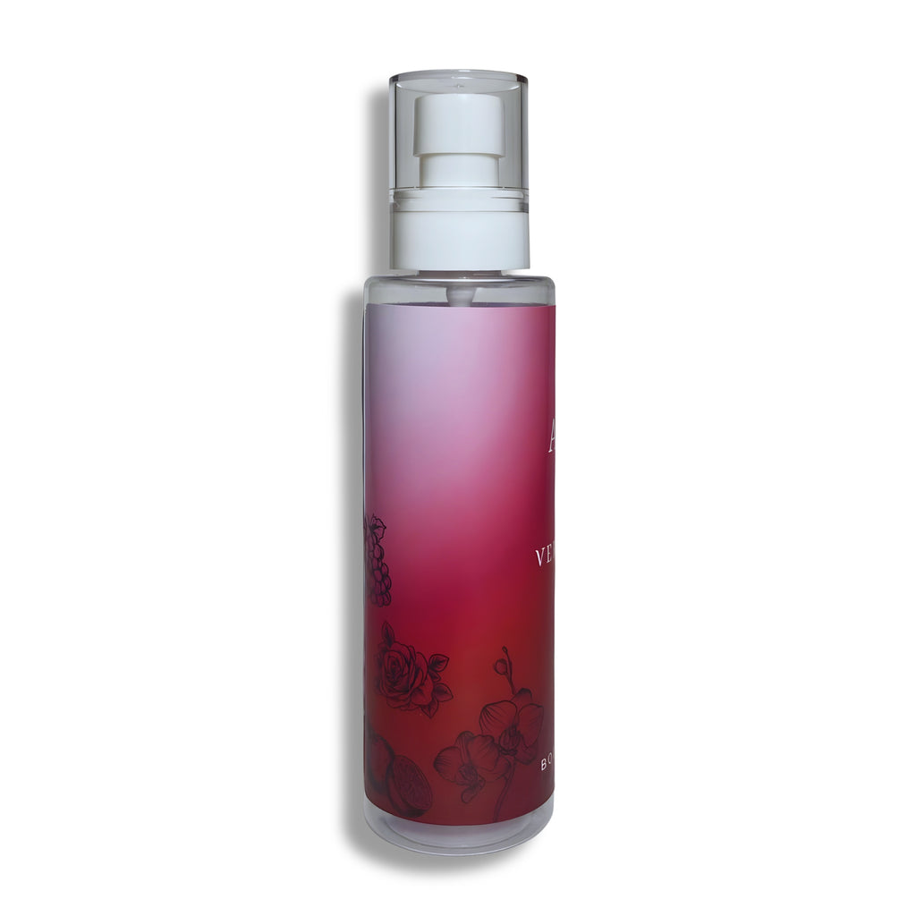 Spray bottle with a gradient design on a white background