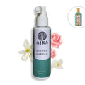 Aira Hidden Garden hair mist bottle with floral decorations on a white background dupe Gucci flora